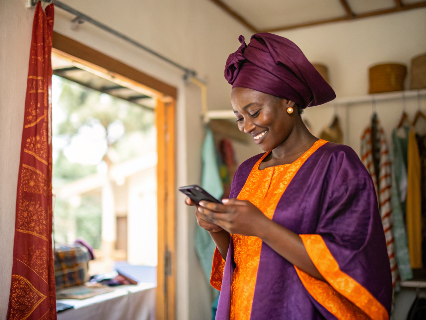 Gambian entrepreneur using Jokoor Pay